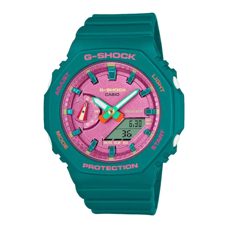 Casio G-Shock Turquoise Green Resin Strap Women Watch Gma-S2100bs-3Adr-P 1