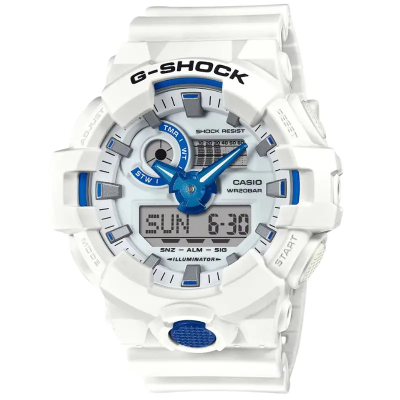 Casio G-Shock White Resin Strap Men Watch Ga-700Hds-7Adr-P 1