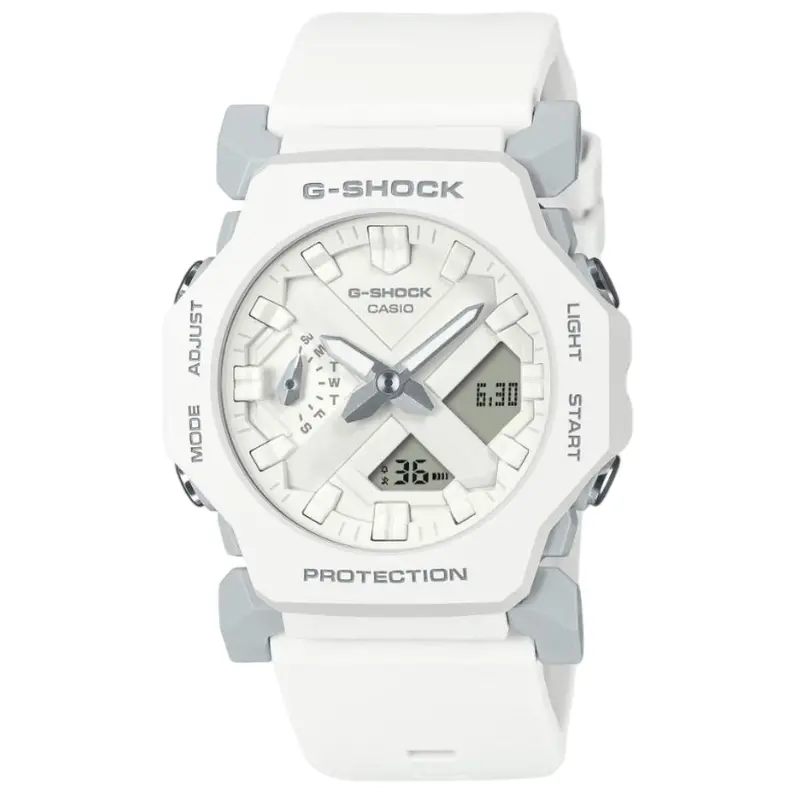 Casio G-Shock White Resin Strap Shock Resistant Unisex Watch Ga-2300-7Adr 1