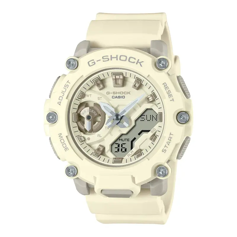 Casio G-Shock White Resin Strap Unisex Watch Gma-S2200-7Adr-P 1