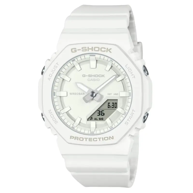 Casio G-Shock White Resin Strap Women Watch Gma-P2100-7Adr 1