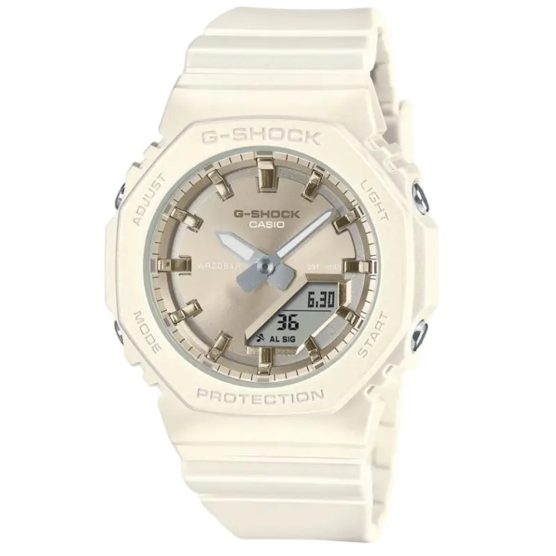 Casio G-Shock White Resin Strap Women Watch Gma-P2100st-7Adr 1