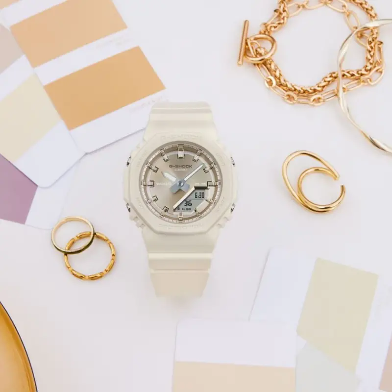 Casio G-Shock White Resin Strap Women Watch Gma-P2100st-7Adr 2