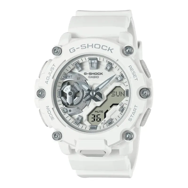 Casio G-Shock White Resin Strap Women Watch Gma-S2200m-7Adr-P 1