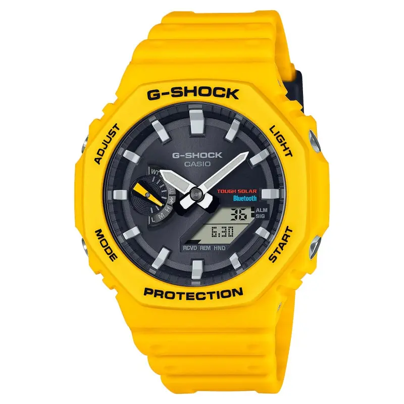 Casio G-Shock Yellow Resin Strap Men Watch Ga-B2100c-9Adr-P 1