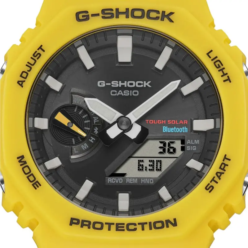 Casio G-Shock Yellow Resin Strap Men Watch Ga-B2100c-9Adr-P 2