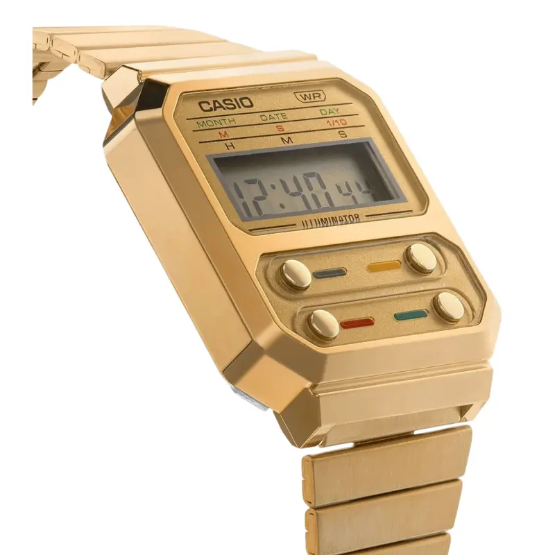 Casio General A100weg-9Adf-P Gold Stainless Steeel Unisex's Watch 2