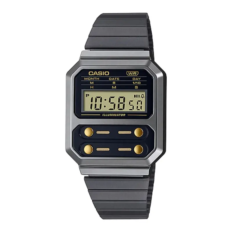 Casio General A100wegg-1A2df Black Resin Strap Women Watch 1