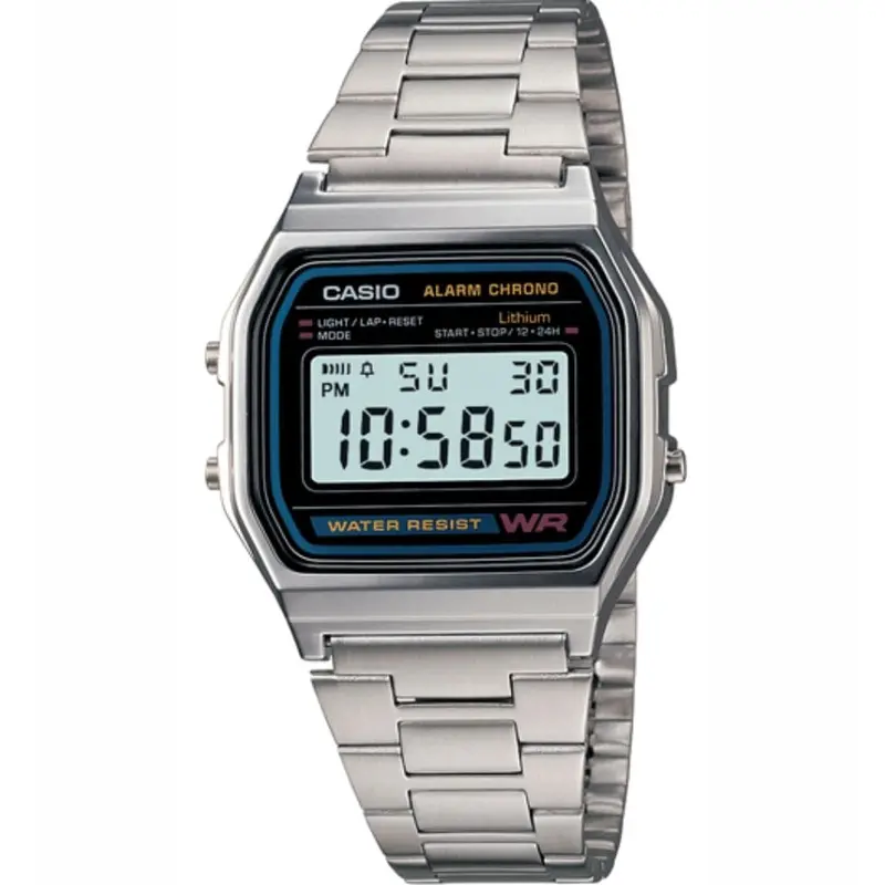 Casio General A158wa-1Df-P Stainless Steel Men Watch 1