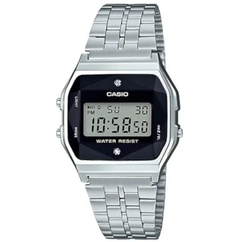 Casio General A159wad-1Df Digital Quartz Silver Stainless Steel Men's Watch 1