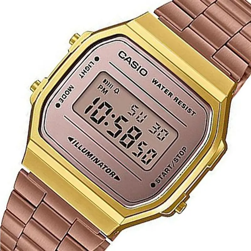 Casio General A168wecm-5Df Digital Quartz Rose Gold Stainless Steel Unisex Watch 2