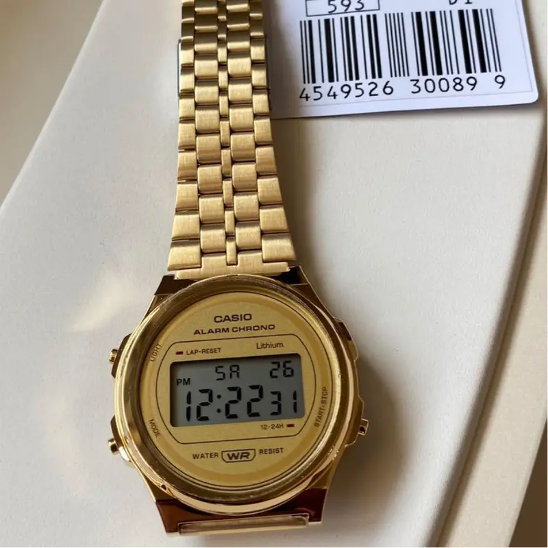 Casio General A171weg-9Adf Gold Stainless Steel Unisex's Watch 2