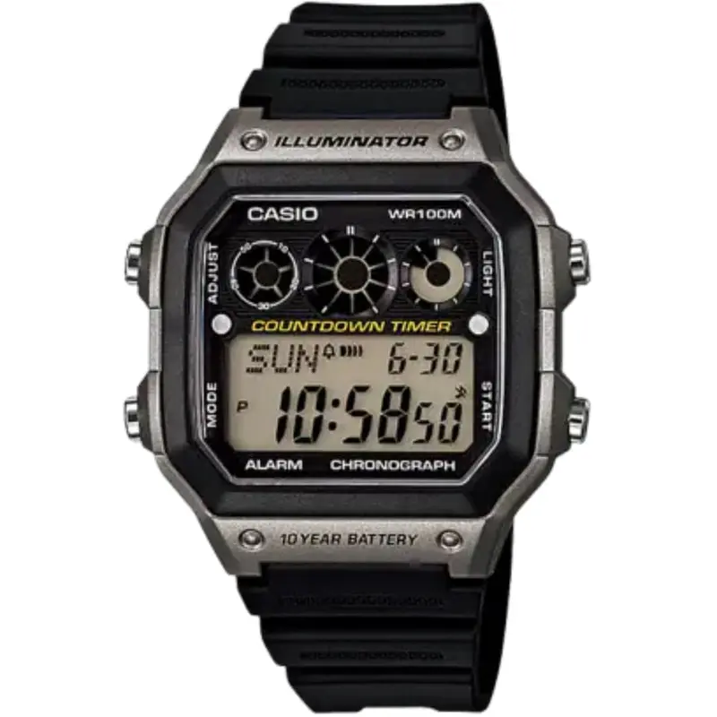 Casio General Ae-1300Wh-1Avdf-P Black Men Watch 1