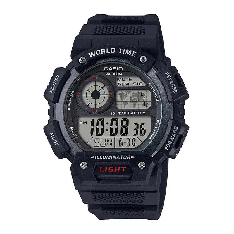 Casio General Ae-1400Wh-1Avdf Digital Quartz Black Resin Men's Watch 1