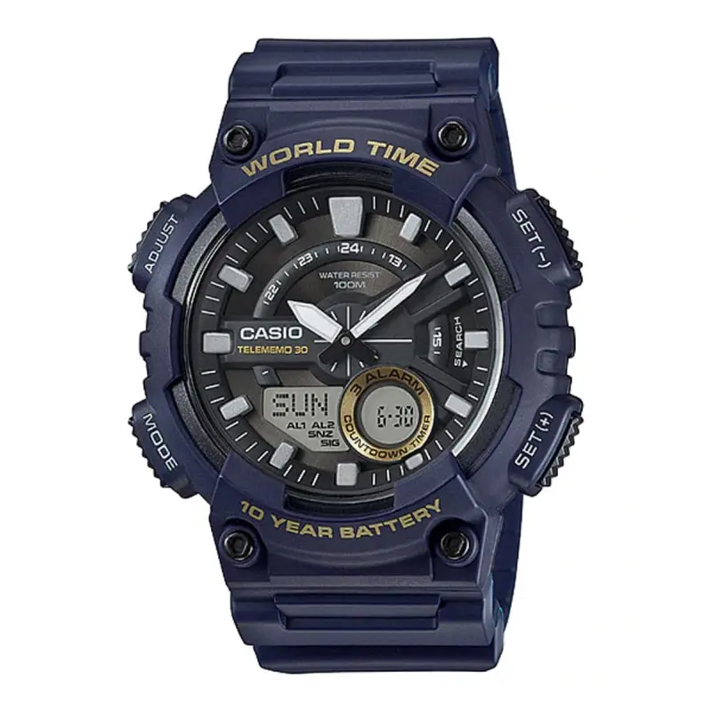 Casio General Aeq-110W-2Avdf-P Youth Analog-Digital Unisex's Watch 1