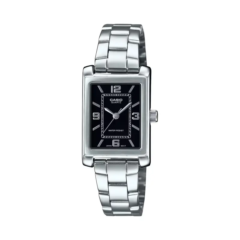 Casio General Analog Black Dial Stainless Steel Women's Watch Ltp-1234Dd-1Adf-P 1