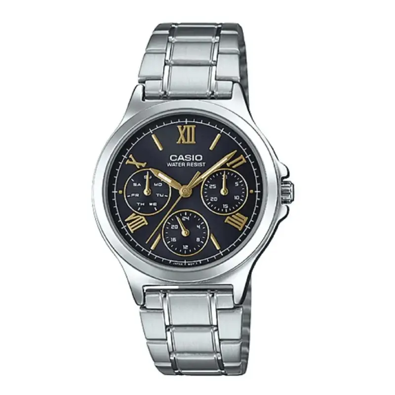 Casio General Analog Black Dial Stainless Steel Women's Watch Ltp-V300d-1A2df-P 1