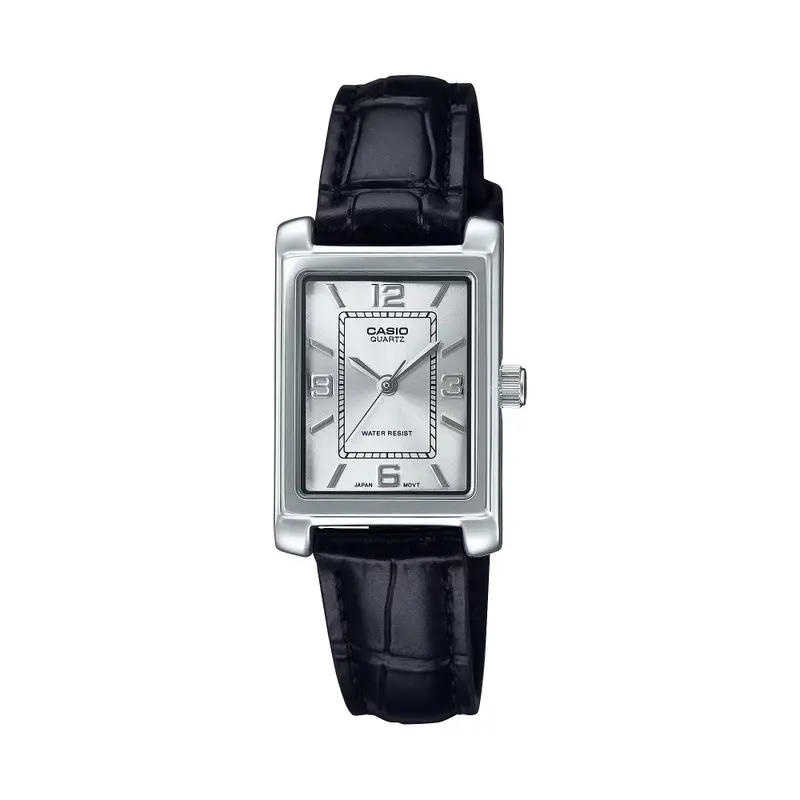 Casio General Analog Black Leather Strap Women's Watch Ltp-1234Ll-7Adf-P 1