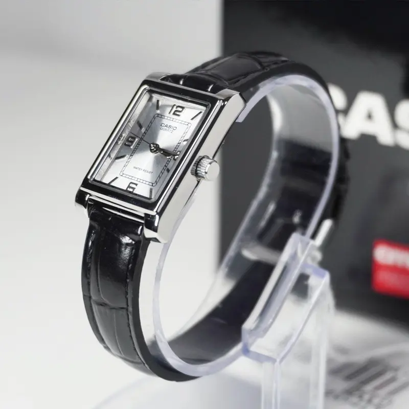 Casio General Analog Black Leather Strap Women's Watch Ltp-1234Ll-7Adf-P 2