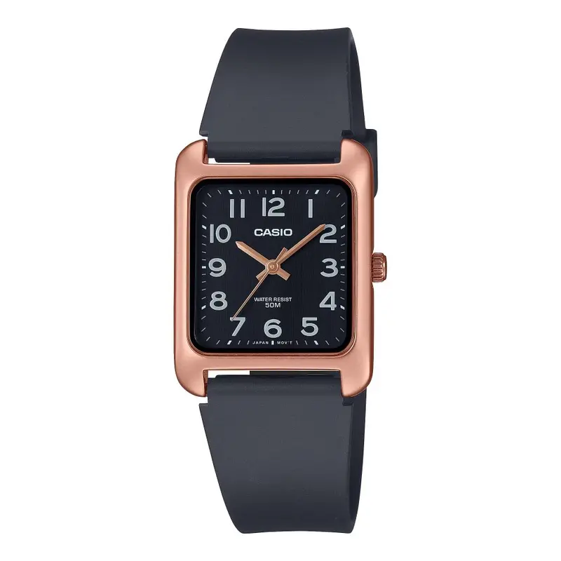 Casio General Analog Black Resin Strap Unisex Watch Mtp-B175-5Bvdf 1