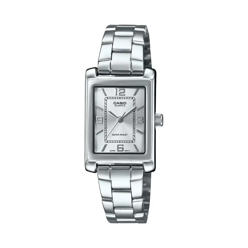 Casio General Analog Maroon Silver Stainless Steel Women's Watch Ltp-1234Dd-7Adf-P 1