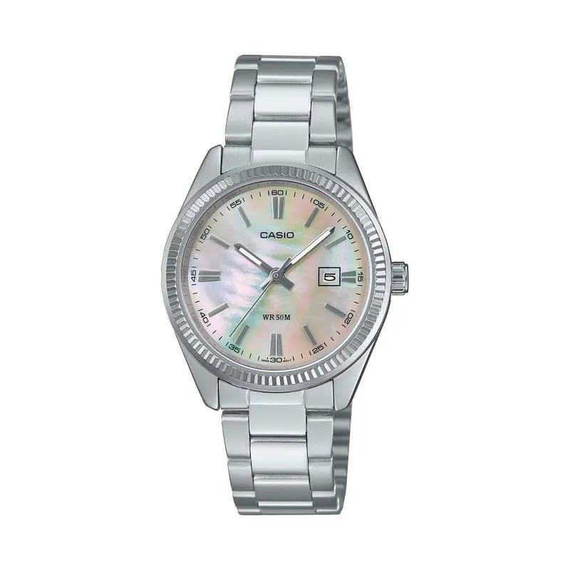 Casio General Analog Mother Of Pearl Dial Women's Watch Ltp-1302Ds-4Avdf-P 1