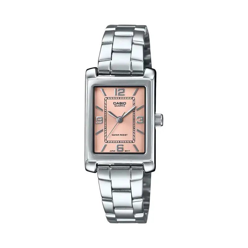Casio General Analog Pink Dial Stainless Steel Women's Watch Ltp-1234Dd-4Adf 1