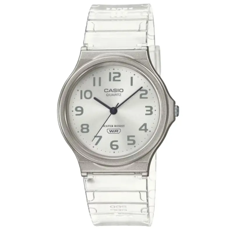 Casio General Analog Quartz Transparent Resin Strap Unisex Watch Mq-24S-7Bdf-P 1