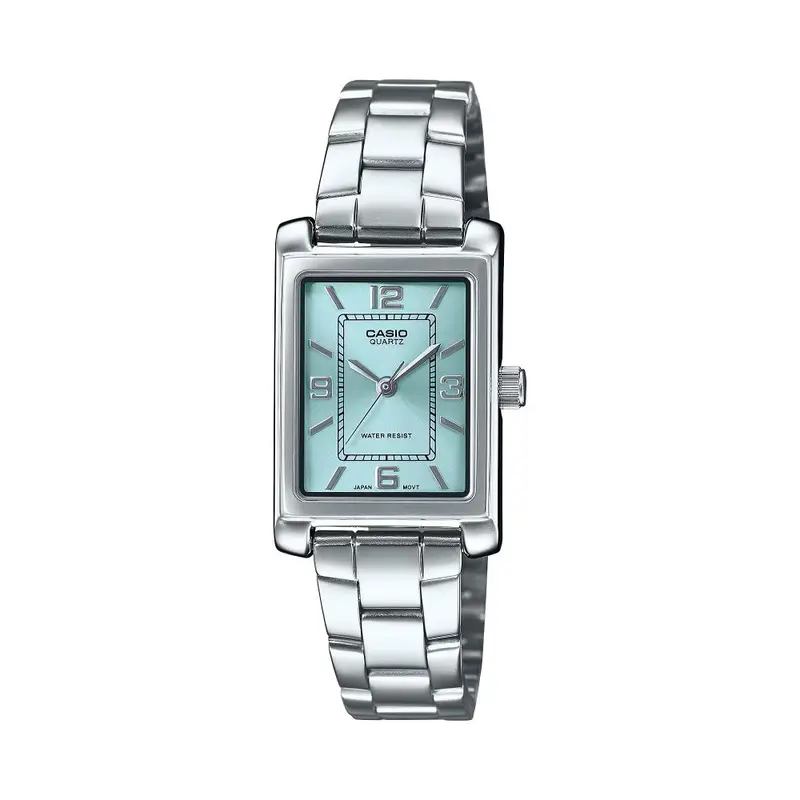 Casio General Analog Turquoise Dial Stainless Steel Women's Watch Ltp-1234Dd-2Adf 1