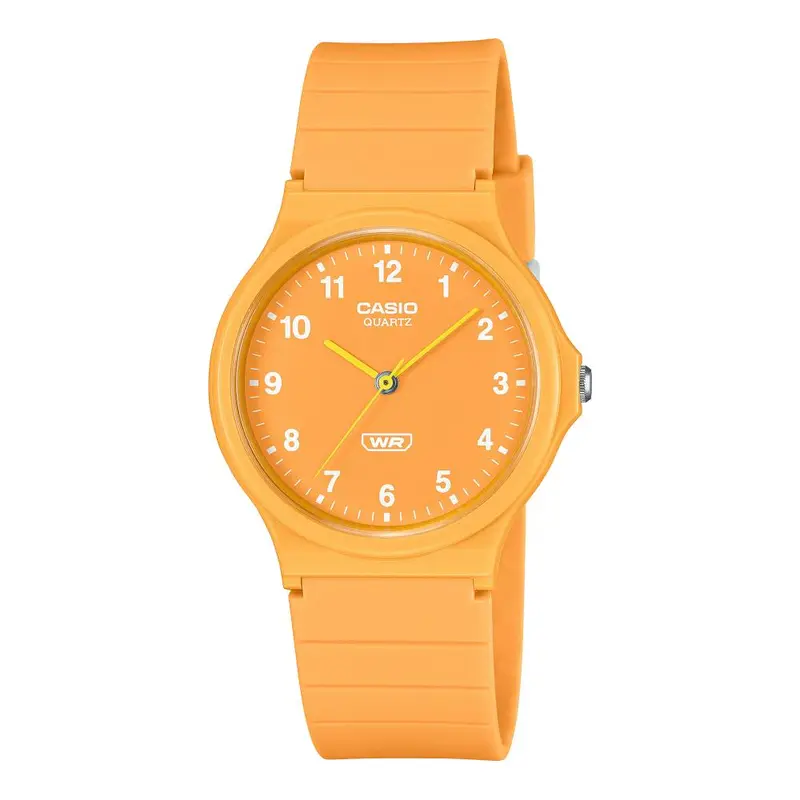 Casio General Analog Yellow Resin Strap Women's Watch Mq-24B-9Bdf 1