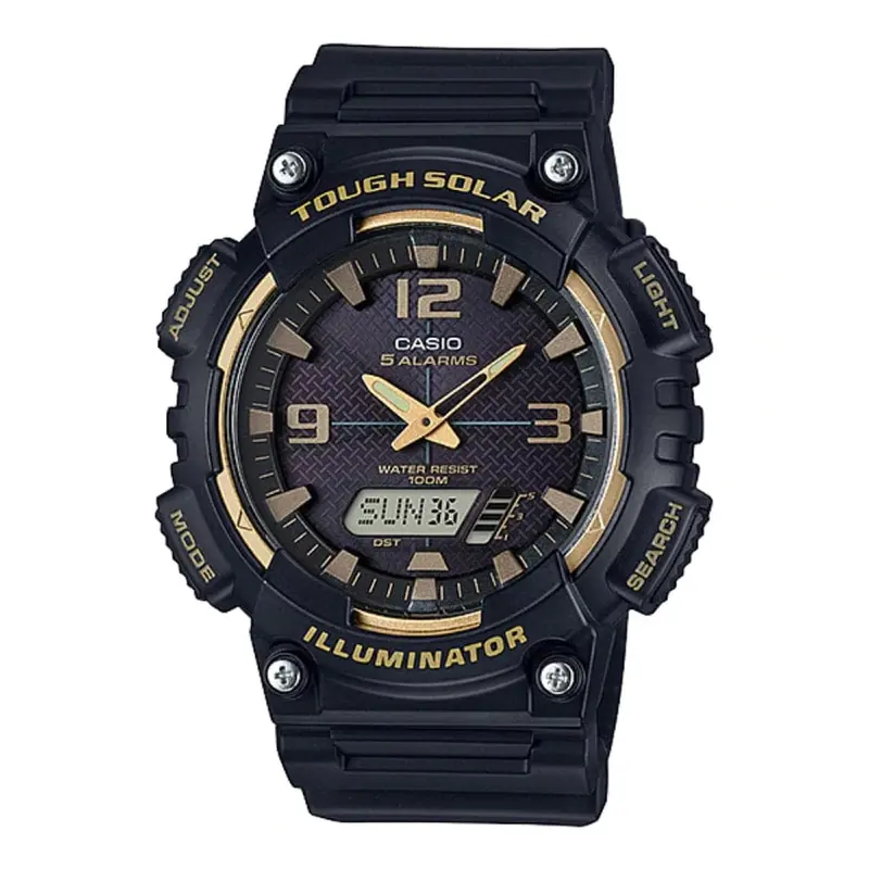 Casio General Aq-S810w-1A3vdf-P Solar Digital Black Resin Unisex's Watch 1