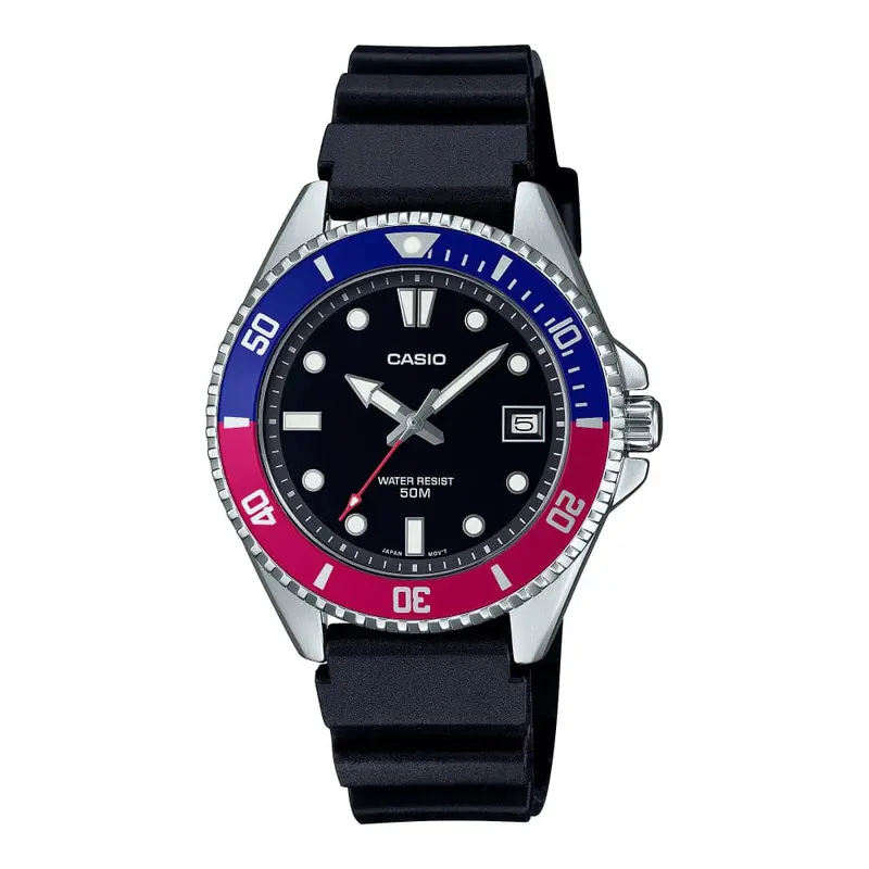 Casio General Black Dial Bio-Based Resin Strap Men Watch Mdv-10-1A2vdf 1
