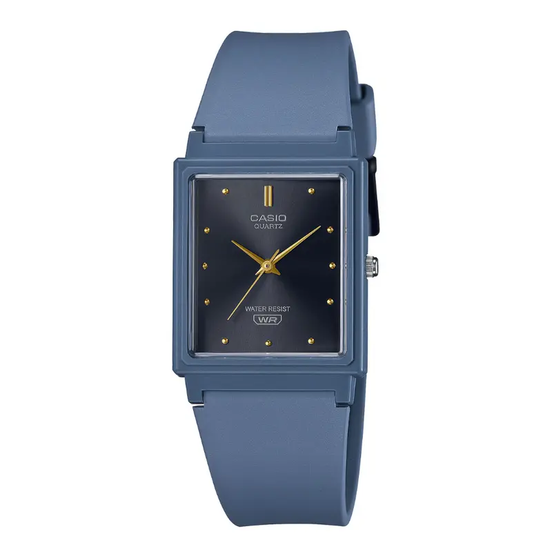 Casio General Black Dial Blue Resin Strap Women Watch Mq-38Uc-2A2df-P 1