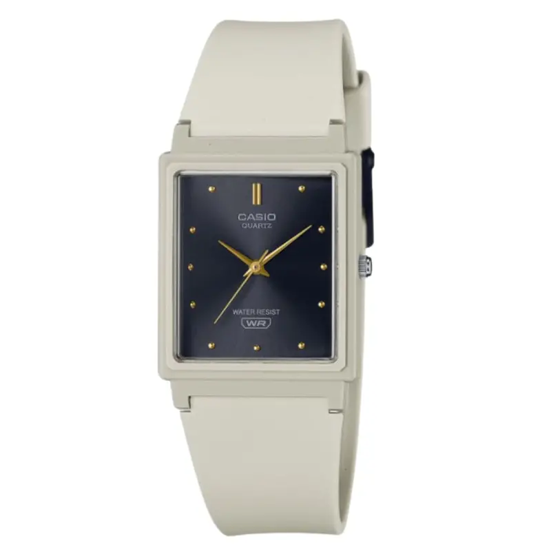 Casio General Black Dial Off White Resin Strap Unisex Watch Mq-38Uc-8Adf 1