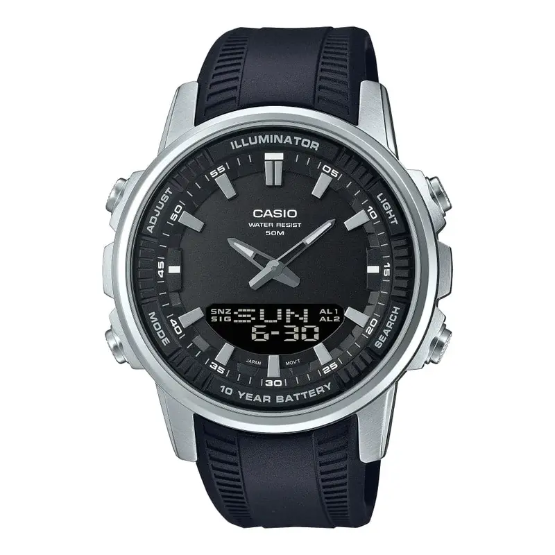 Casio General Black Dial & Resin Strap Men Watch Amw-880-1Avdf 1