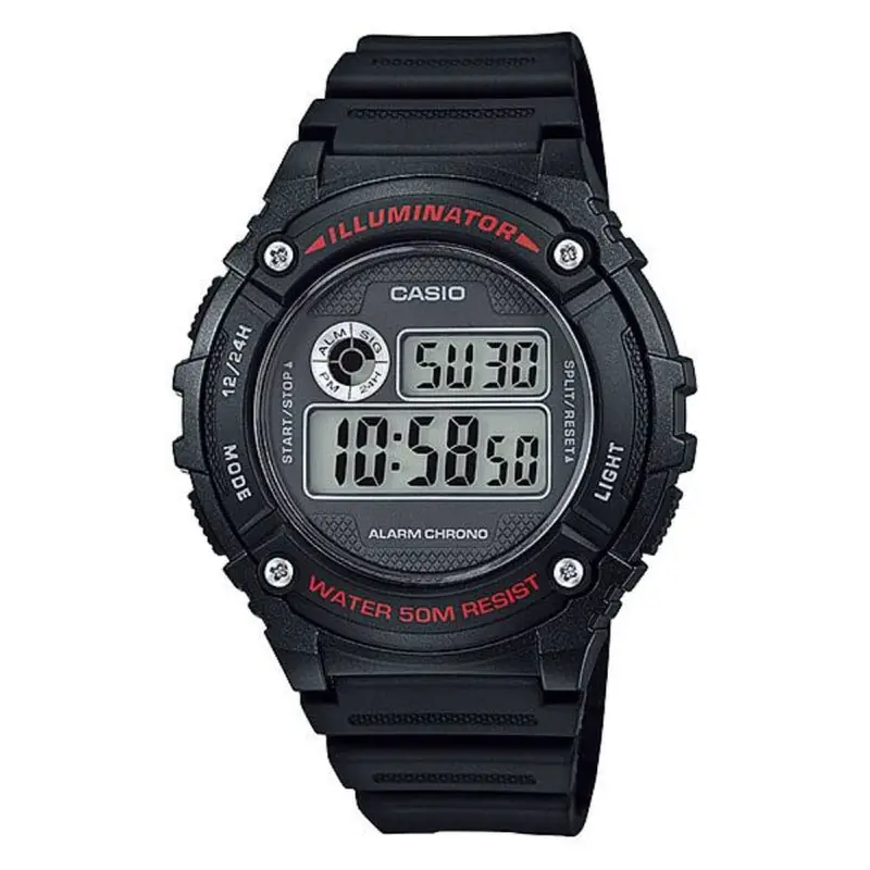 Casio General Black Dial Resin Strap Men Watch W-216H-1Avdf-P 1