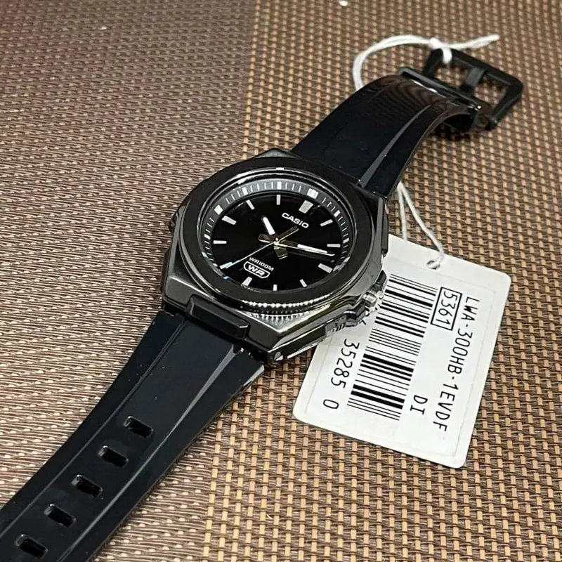 Casio General Black Dial Resin Strap Unisex Watch Lwa-300Hb-1Evdf-P 2