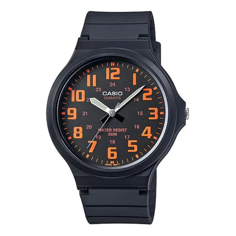 Casio General Black Dial & Resin Strap Unisex Watch Mw-240-4Bvdf 1