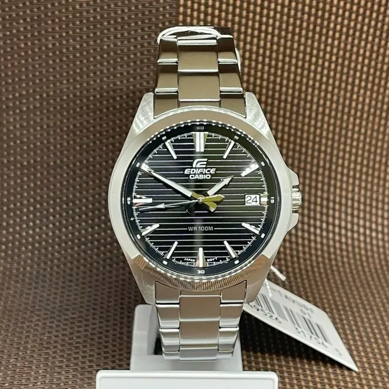 Casio General Black Dial Silver Stainless Steel Strap Unisex Watch Efv-140D-1Avudf-P 2