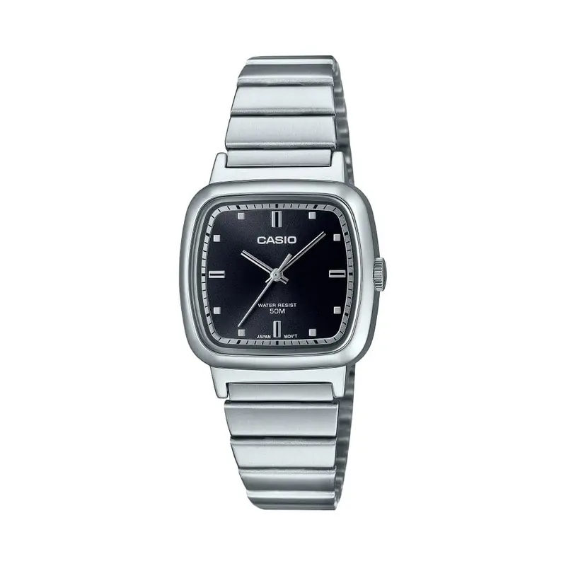 Casio General Black Dial Silver Stainless Steel Strap Unisex Watch Ltp-B140d-1Avdf 1