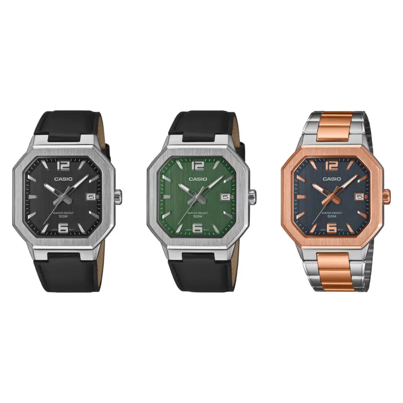 Casio General Black Leather Strap Men's Watch Mtp-B195l Series 1