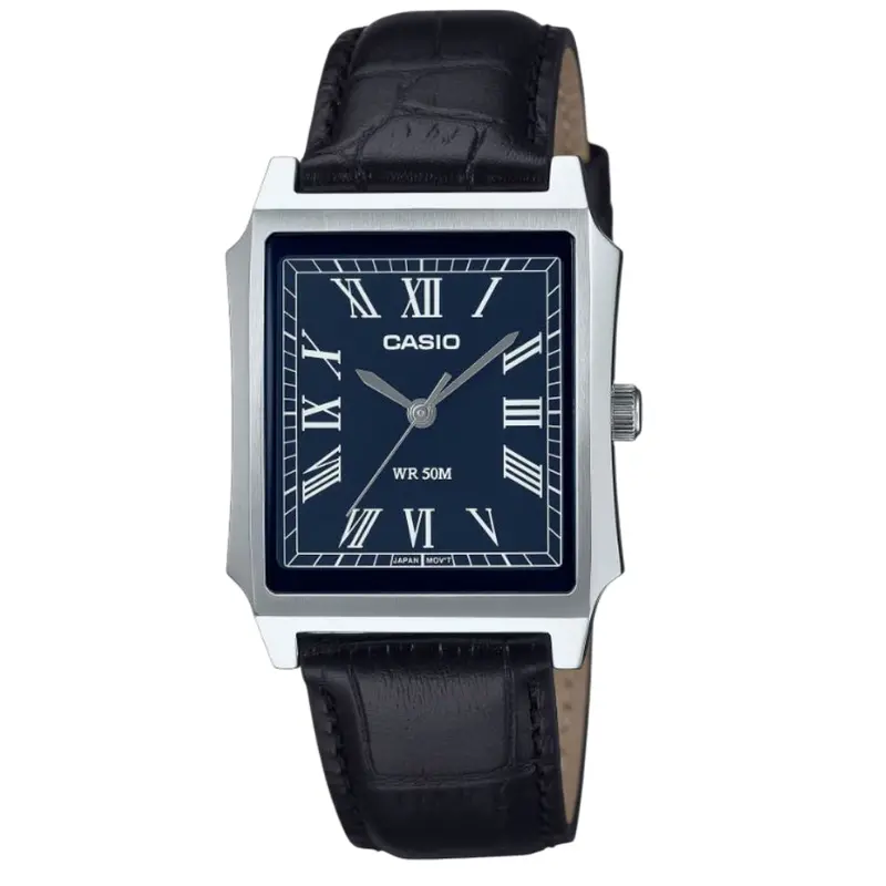 Casio General Black Leather Strap Unisex Watch Mtp-B190l-2Bvdf 1