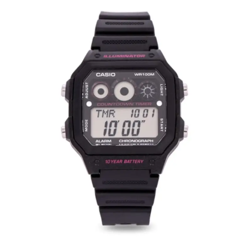 Casio General Black Resin Strap Men Watch Ae-1300Wh-1A2vdf 1