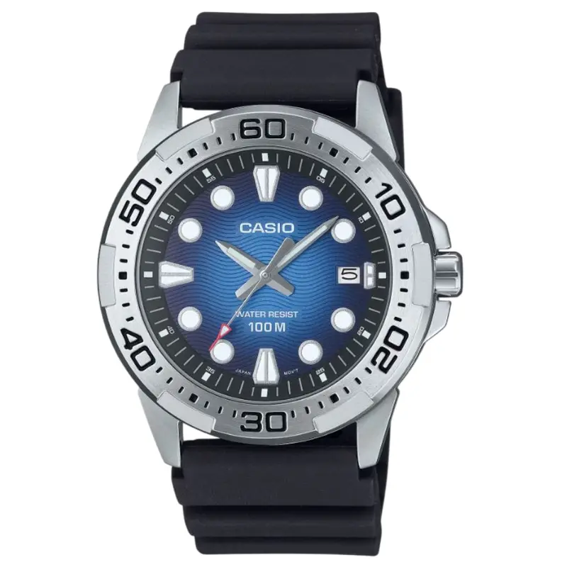 Casio General Black Resin Strap Men Watch Mtd-140 With P Series 1