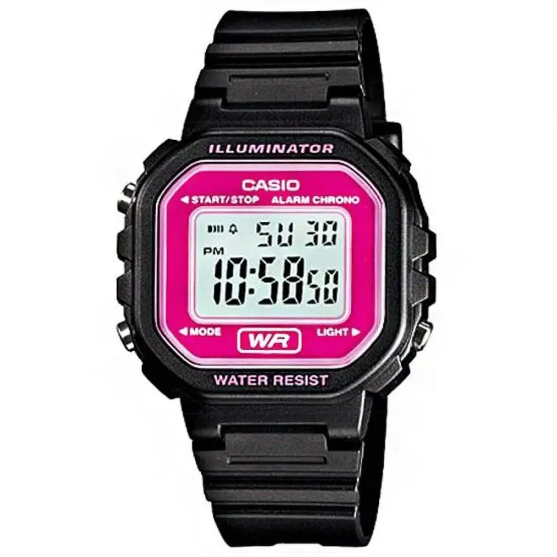 Casio General Black Resin Strap Watch For Women La-20Wh-4Adf-P 1