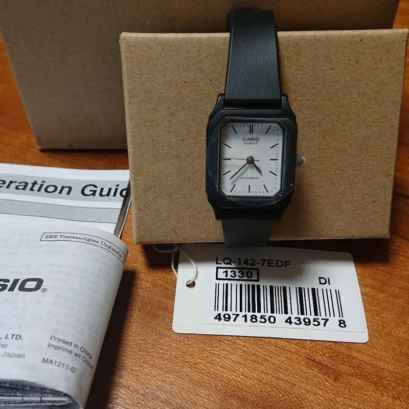 Casio General Black Resin Strap Women Watch Lq-142-7Edf-P 2