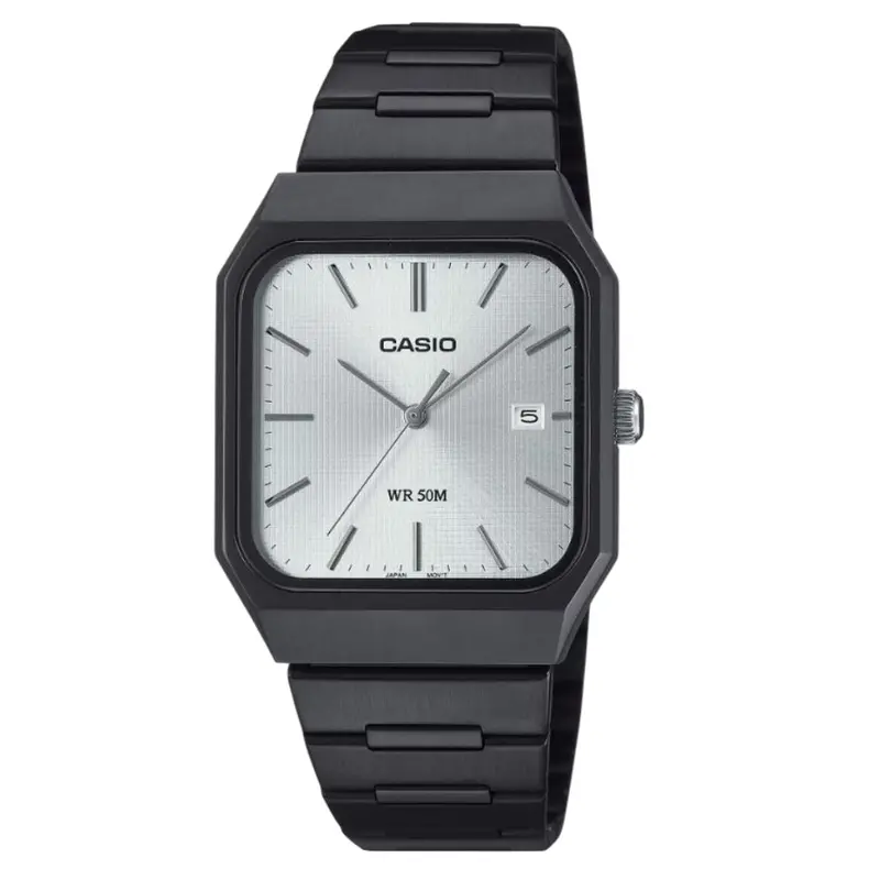Casio General Black Stainless Steel Strap Unisex Watch Mtp-B185b-7Avdf-P 1
