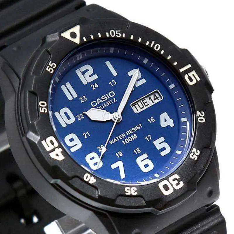 Casio General Blue Dial Black Resin Strap Men Watch Mrw-200H-2B2vdf-P 2