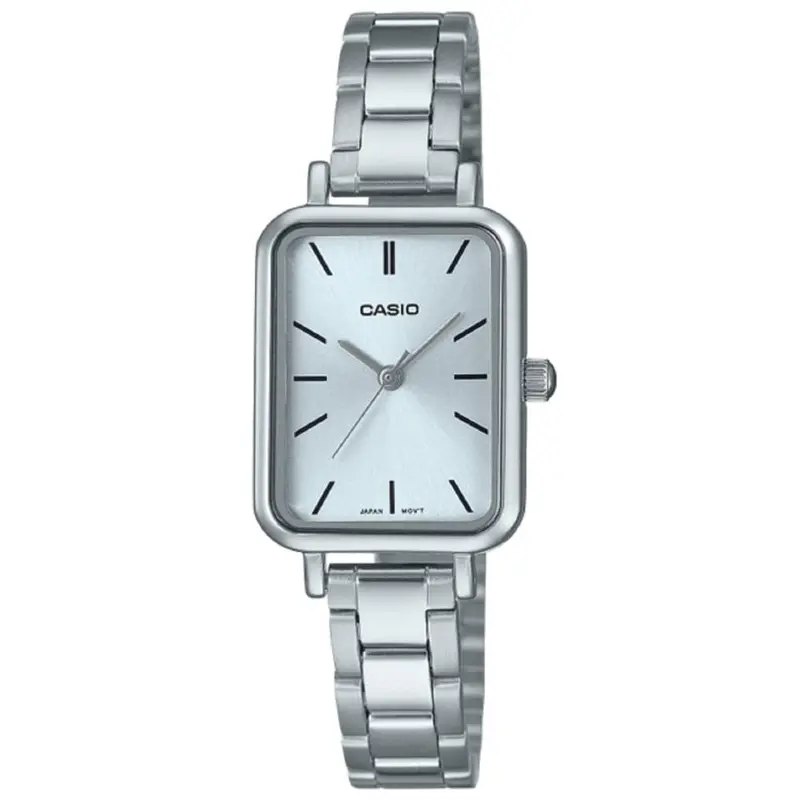 Casio General Blue Dial Silver Stainless Steel Strap Women Watch Ltp-V009d-2Eudf-P 1