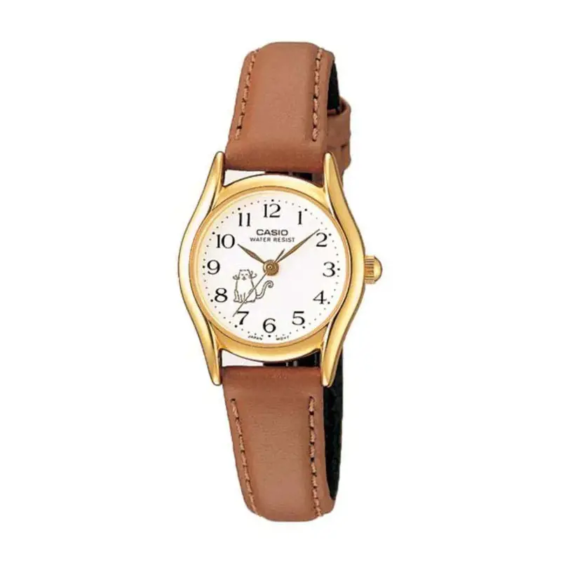 Casio General Brown Leather Strap Women Watch Ltp-1094Q-7B8rdf-P 1